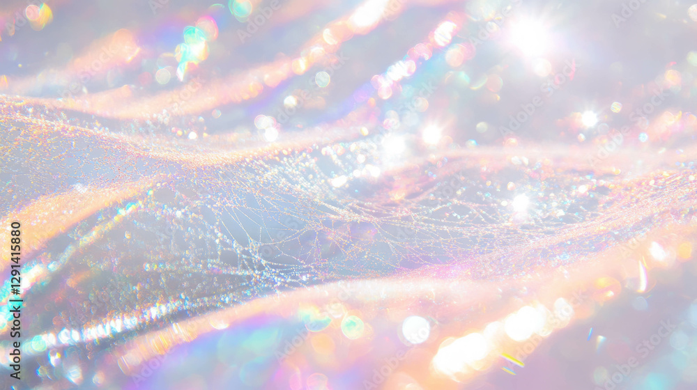 Aufkleber glittering spiderweb background with sparkling effects for elegant designs