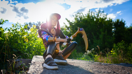 league of legends akali cosplay	