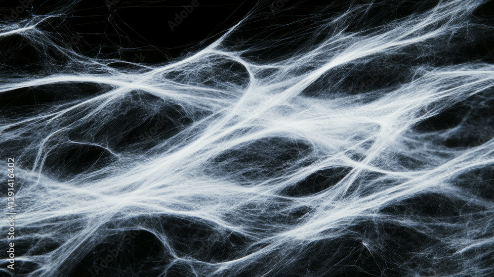Aufkleber Delicate spiderweb motion with subtle wind effect for background design