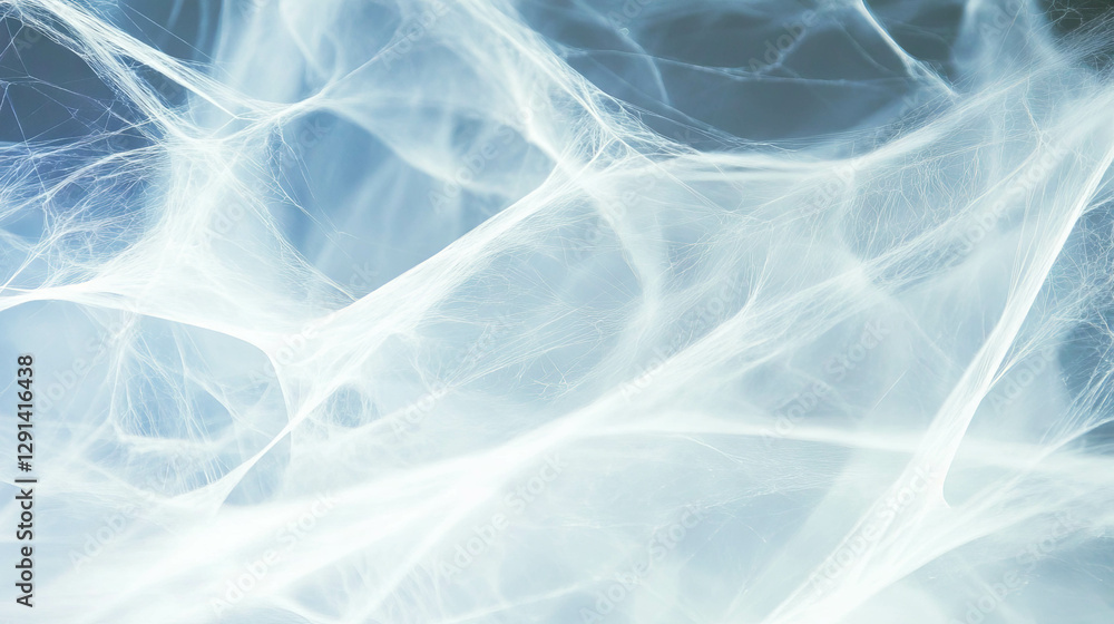 Poster Intricate spiderweb background with varied thread thickness for textural design