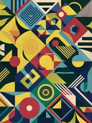 Obraz premium Abstract geometric shape background