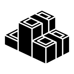 Money icon in glyph style