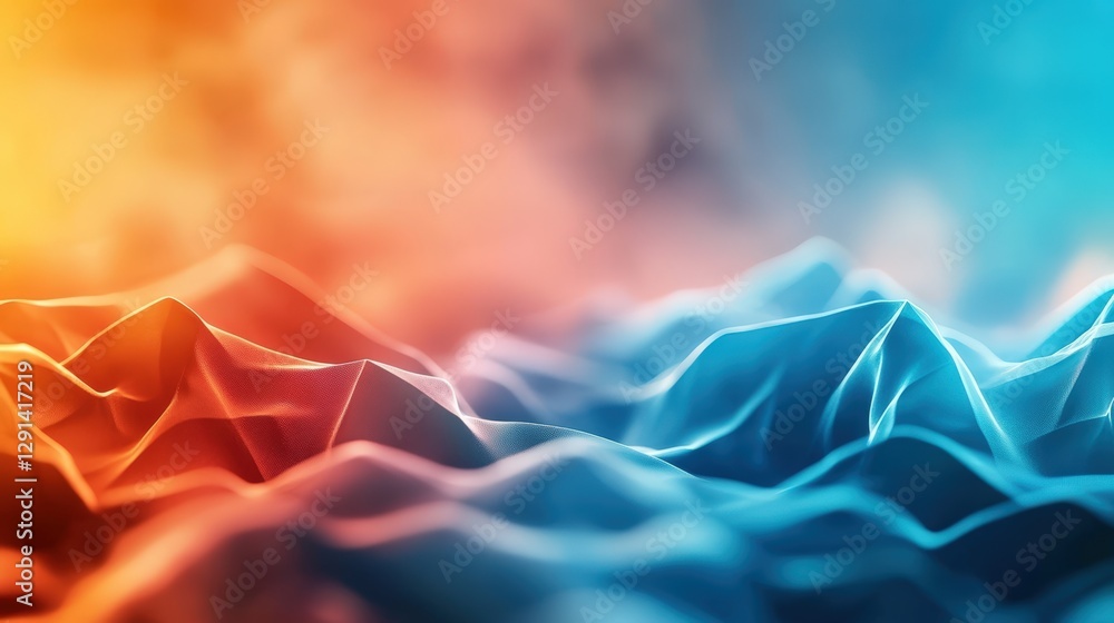 Poster abstract background with poly shapes and patterns in a vibrant color scheme for design and decoratio