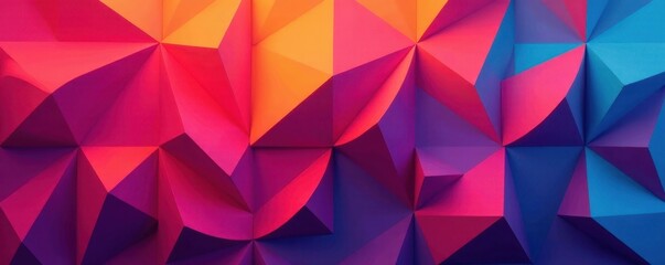 Obraz premium Abstract geometric shapes form vibrant, repeating texture, tone, wallpaper
