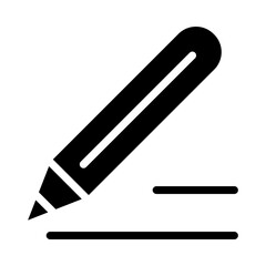 Text icon in glyph style