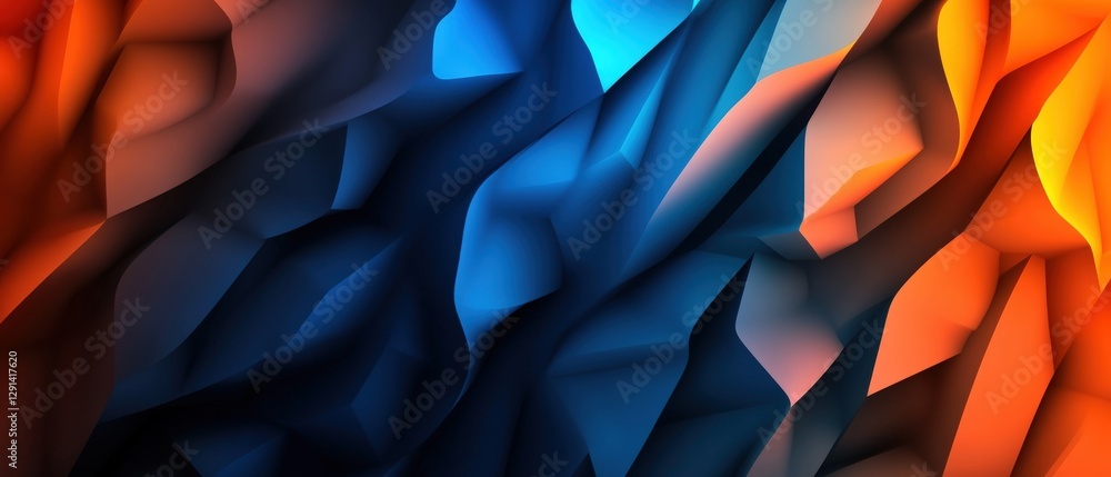 Poster abstract background featuring vibrant colorful shapes and patterns with smooth gradients and artisti