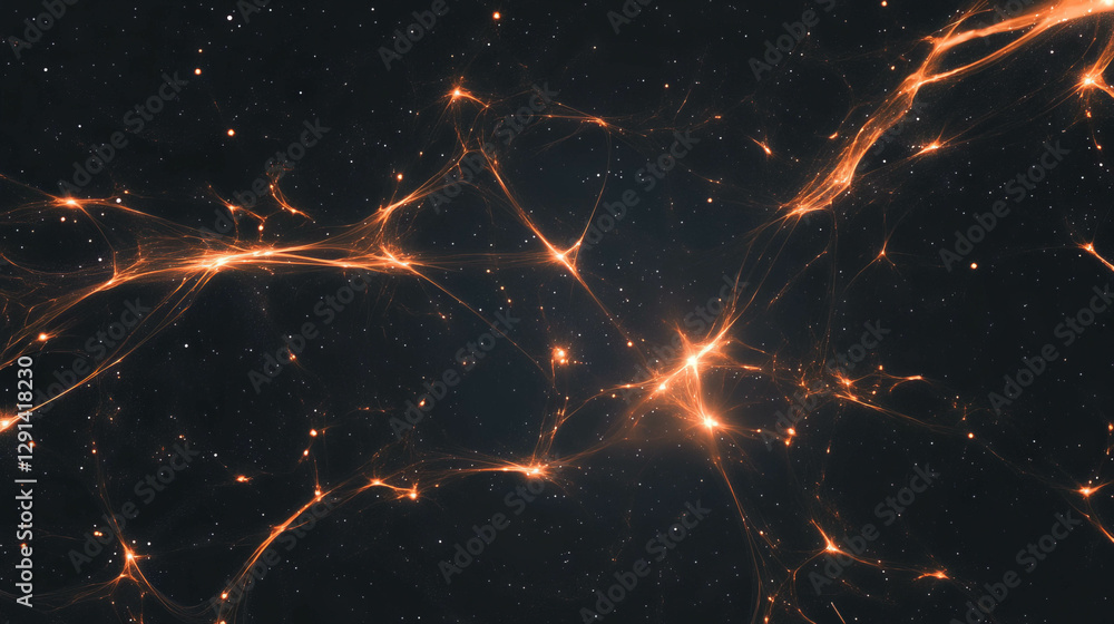 Poster cosmic abstract star light background for modern design and space-themed projects