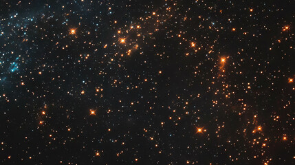 Cosmic starry night sky with glowing constellations