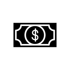 Fototapeta premium Money icon in glyph style