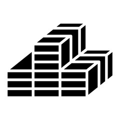 Fund icon in glyph style