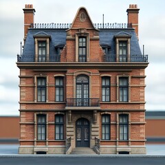 Fototapeta premium a British house with bricks