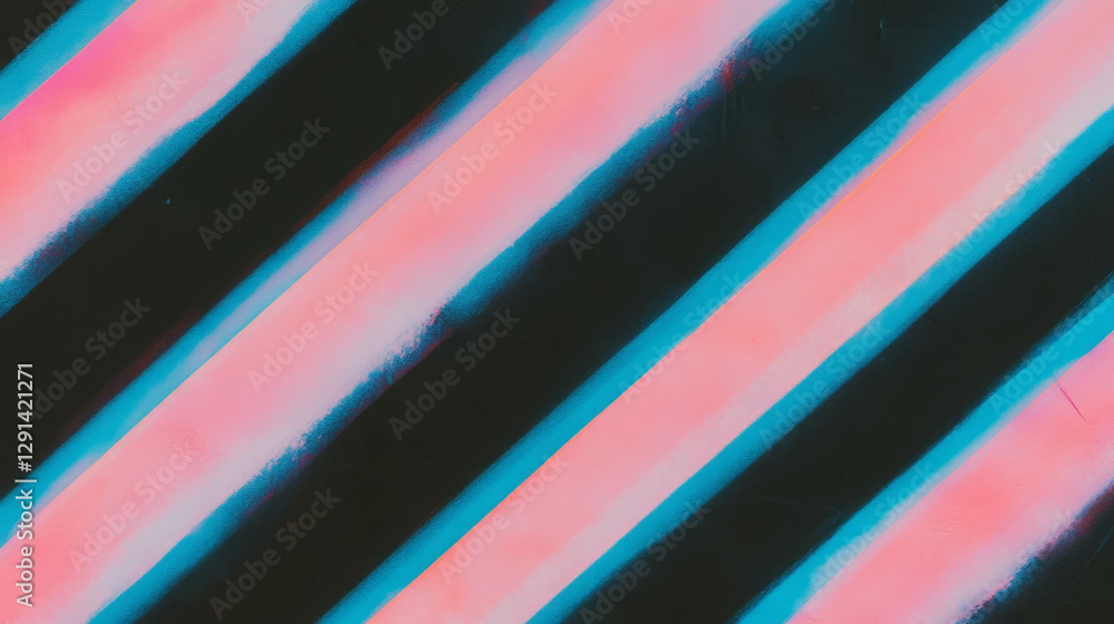Poster vibrant diagonal striped pattern with bold colors for modern design