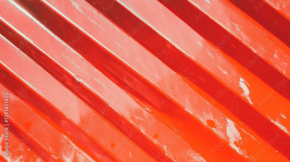 Aufkleber Vibrant abstract background with red striped patterns and diagonal lines