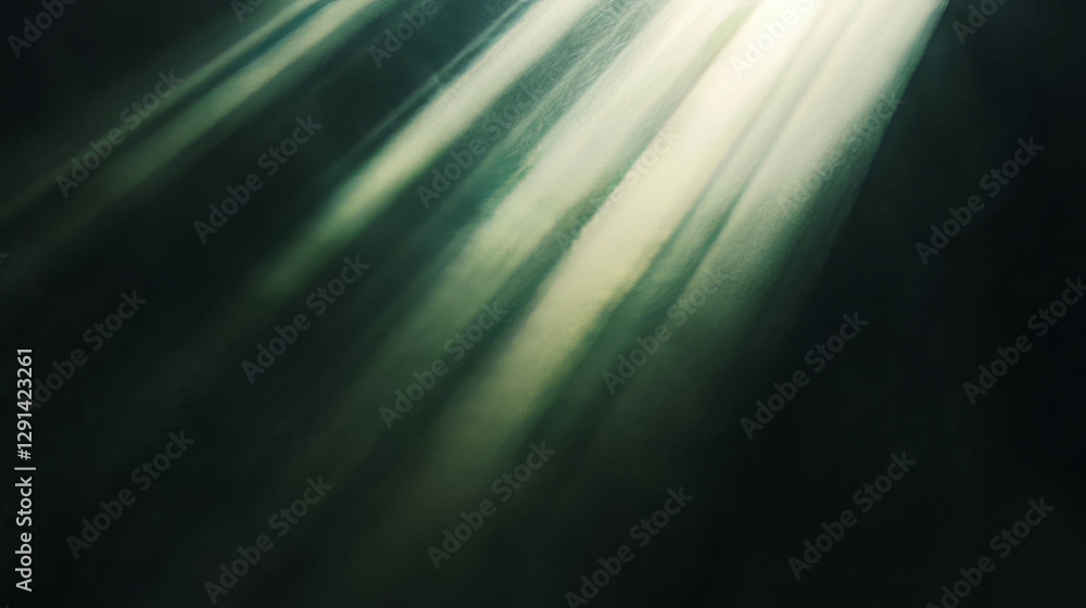 Poster warm sunlight rays creating a serene atmosphere for meditation and relaxation
