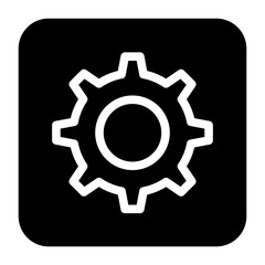 Setting icon in glyph style