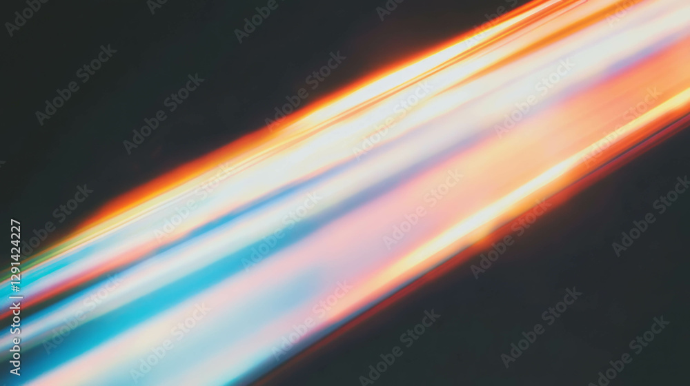 Poster Radiant sunlight streams in abstract pattern for creative design