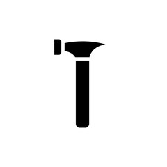 Hammer icon in glyph style