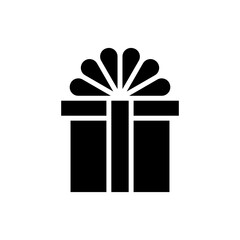 Gift icon in glyph style