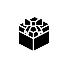 Gift icon in glyph style