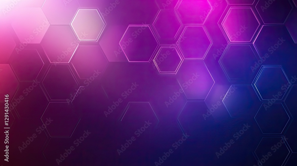 Aufkleber abstract colorful hexagonal background with gradient design elements