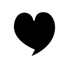 Obraz premium Chat icon in glyph style
