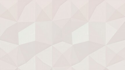Obraz premium A light beige abstract background features a modern low-poly geometric design with triangles and polygons.