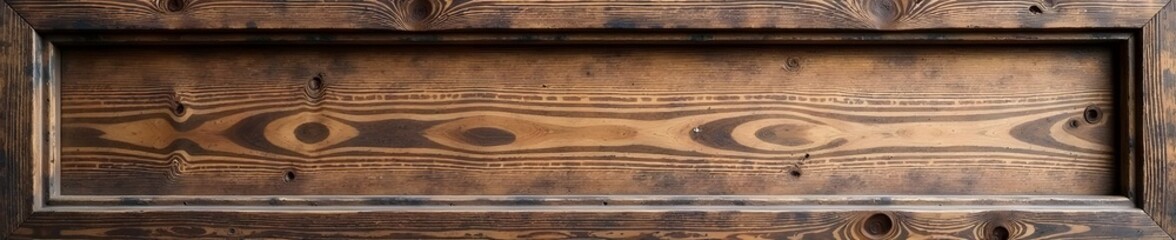Fototapeta premium Antique wooden frame, weathered texture, isolated , rectangle, empty
