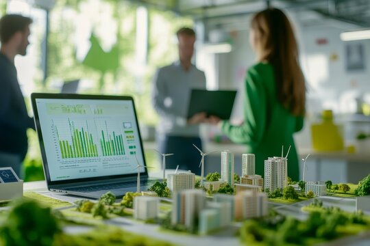 Dynamic collaboration in a sustainable office  exploring renewable energy solutions and innovation