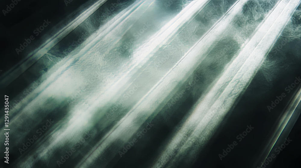 Poster ethereal atmosphere with white light rays and soft texture for dreamy design