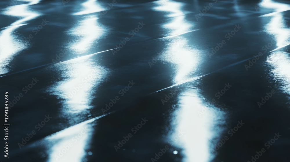 Poster abstract light reflection on polished surface for modern design concept