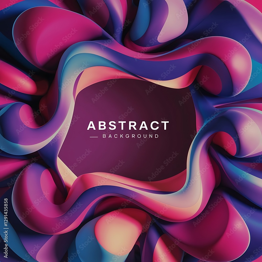 Aufkleber abstract round elements composition background organic design template with place for your text