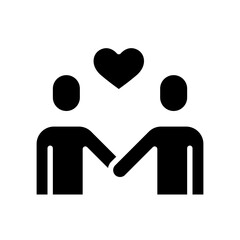 Gay icon in glyph style