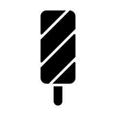 Ice cream icon in glyph style