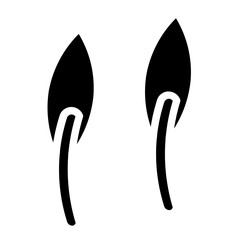 Food Leaves Nature Glyph Icon