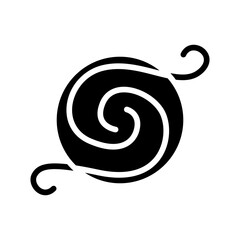 Wind icon in glyph style