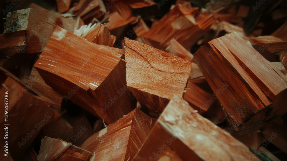 Poster rustic wooden fragments and natural grain texture for background design