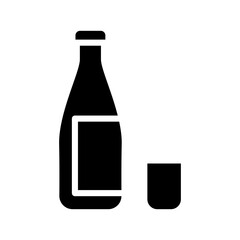 Soju icon in glyph style