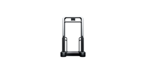 Security metal detector gate isolated on transparent background
