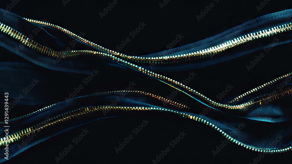 Fototapete elegant abstract background with metallic zipper details for stylish design concepts