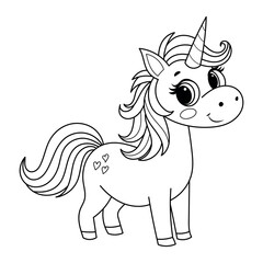 cute unicort coloring book for kids