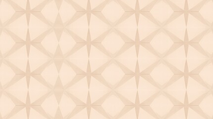A delicate beige geometric pattern features stars and diamonds in a seamless, tileable design.