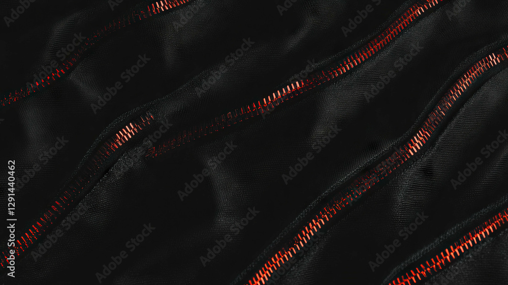 Aufkleber Abstract background featuring zipper teeth in varying sizes for design projects