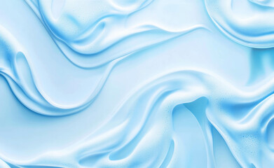 Abstract blue background with white soap foam pattern for design and decoration