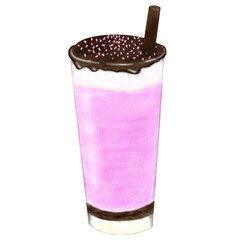 Chocolate strawberry frappe 