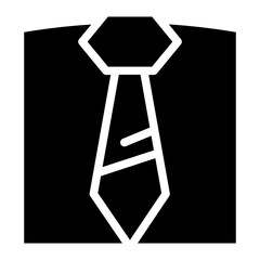 Necktie Office Tie Glyph Icon
