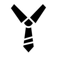 Obraz premium Tie Man Fashion Glyph Icon