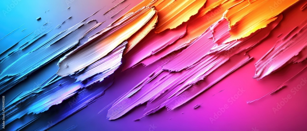 Poster colorful abstract paint background with blending colors and textures suitable for artistic designs a