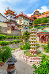 Awesome view of the Kek Lok Si Temple, Penang, Malaysia