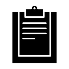 Checklist icon in glyph style