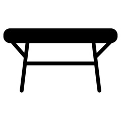 Furniture Kitchen Table Glyph Icon